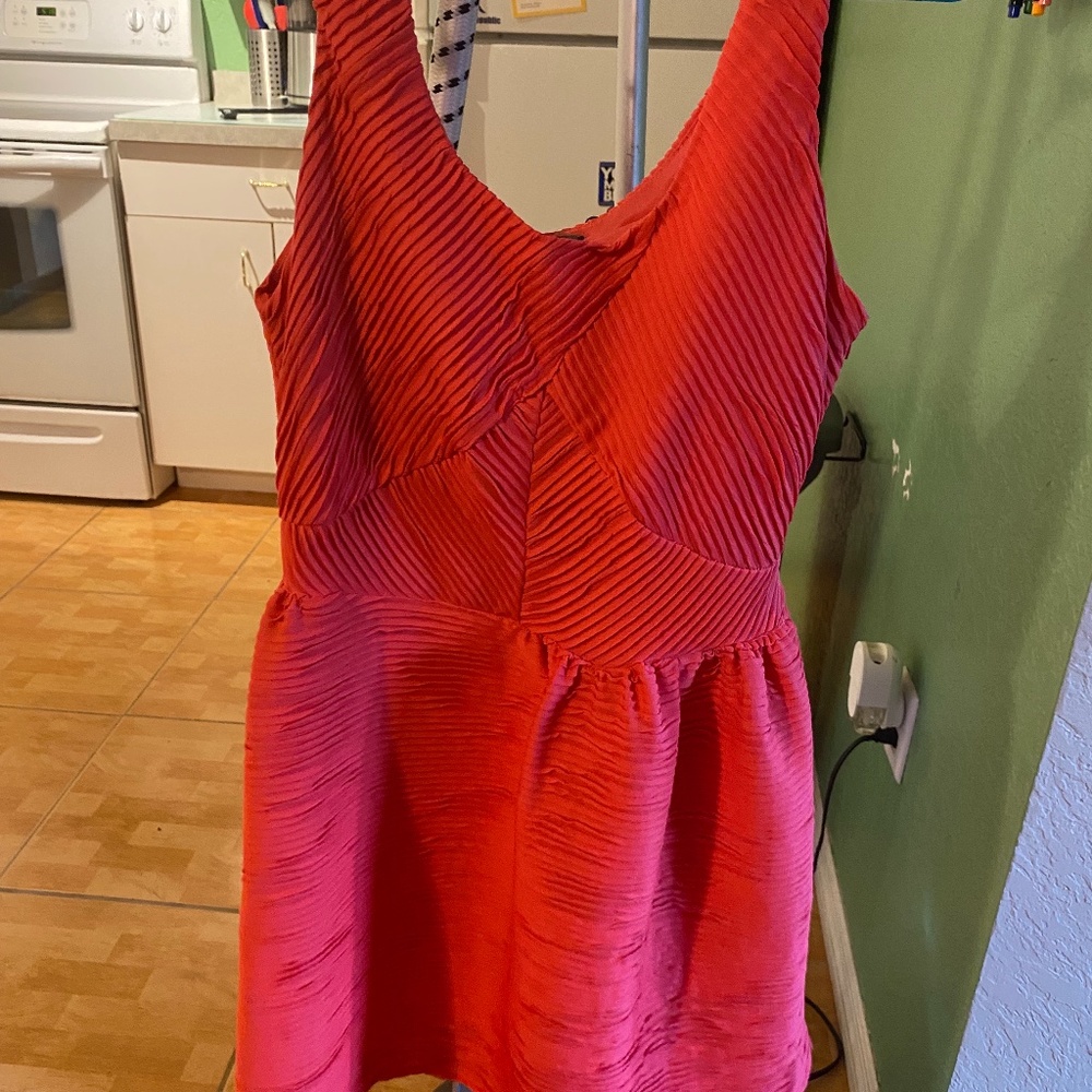 Charlotte Russe SALMON/PINK DRESS KNEE LENGTH